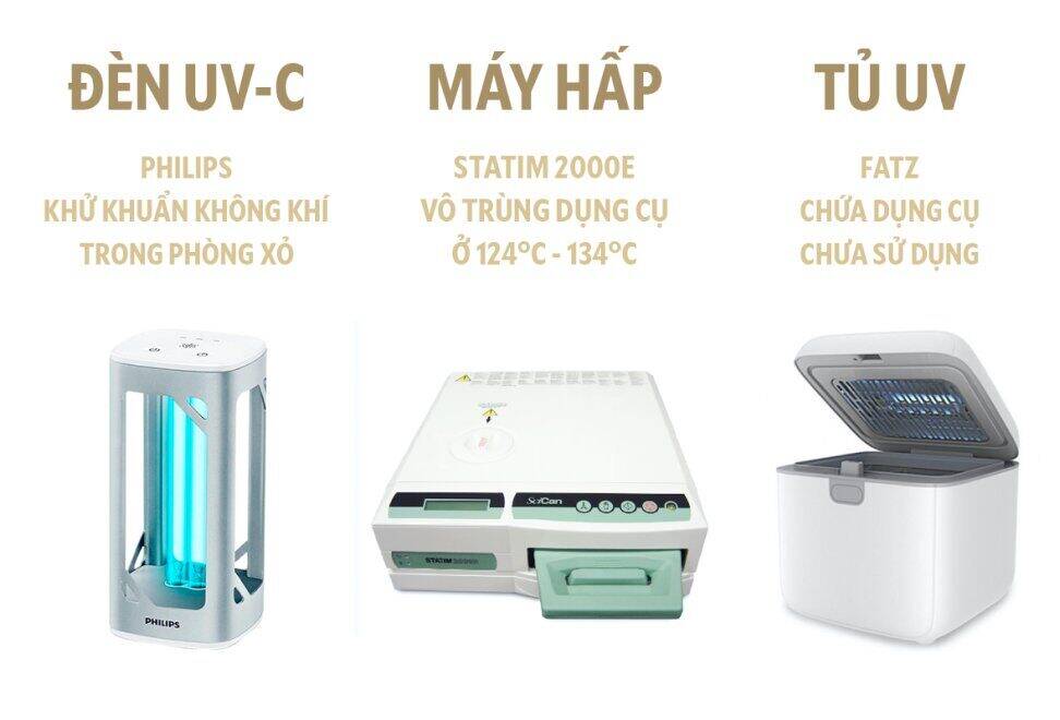 COCKSTOCK sterilization equipment — UV-C, Statim 2000E, UV cabinet