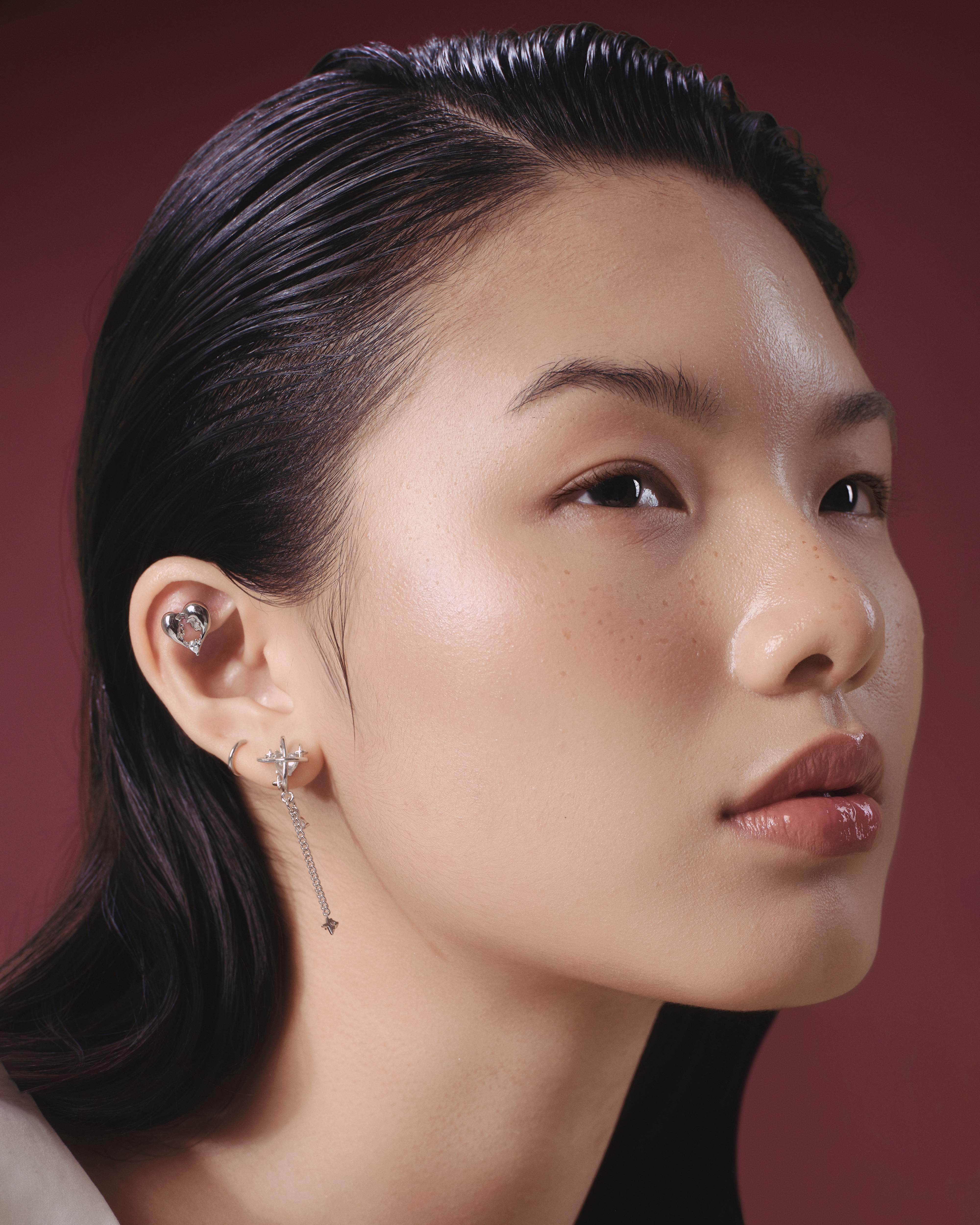 Valentine Editorial — Burgundy