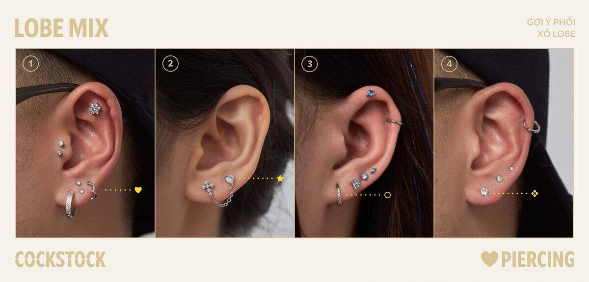 Lobe Mix — 4 curated lobe styling variations