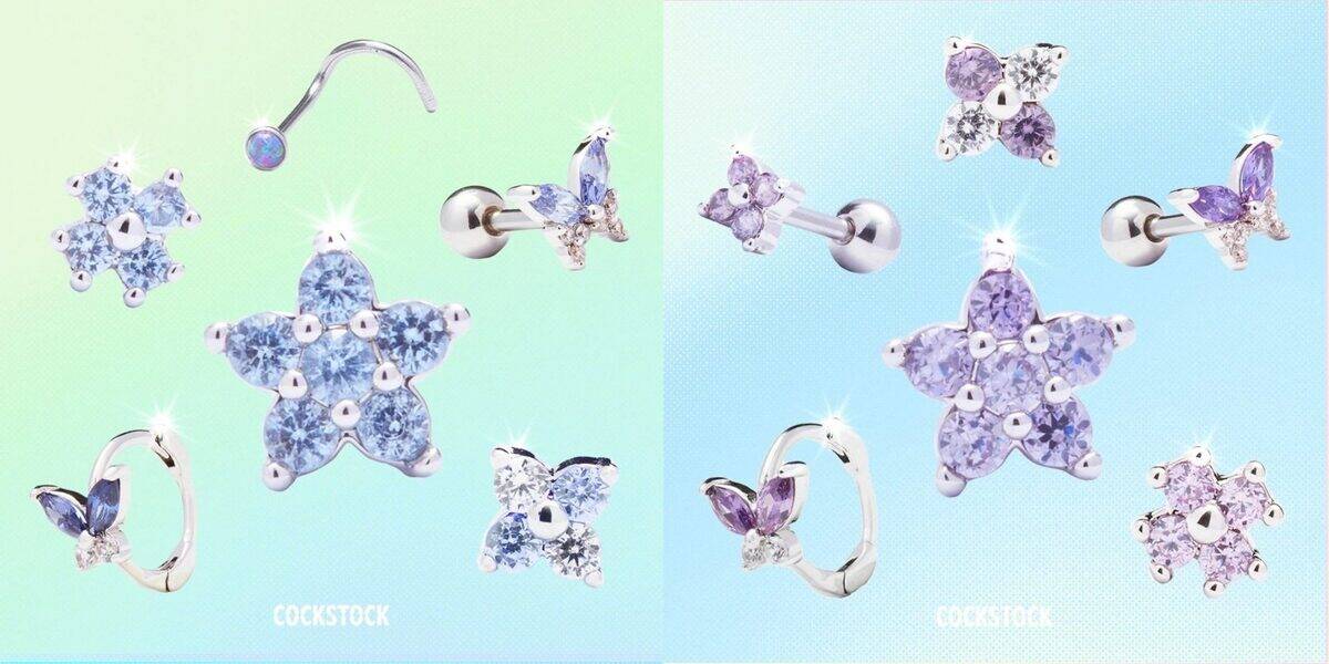 Blue and lavender CZ seasonal collection