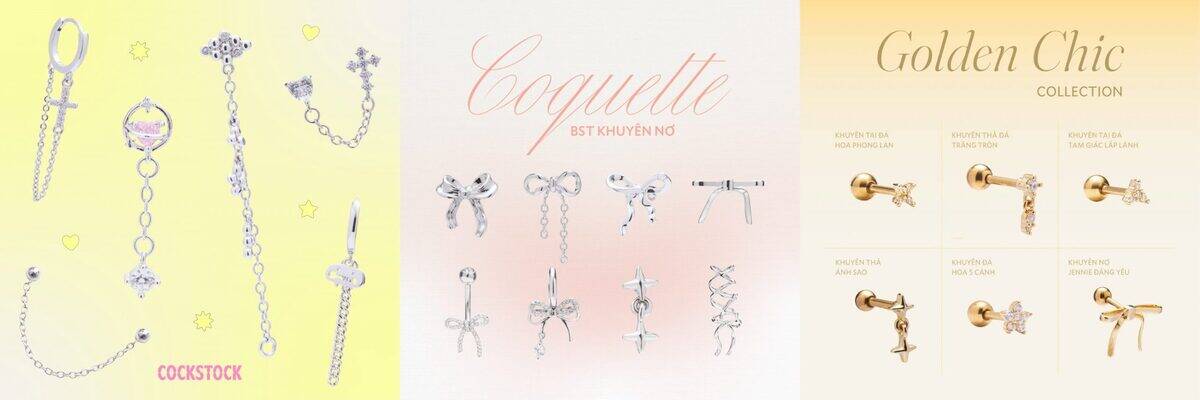 Coquette BST Khuyên Nơ + Golden Chic Collection