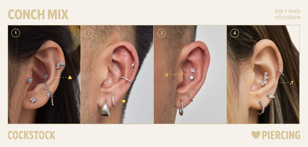 Conch Mix — 4 curated styling variations